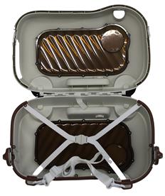 3-in-1 lasten 'ride-on' -matkalaukku , valkoinen/ruskea-3