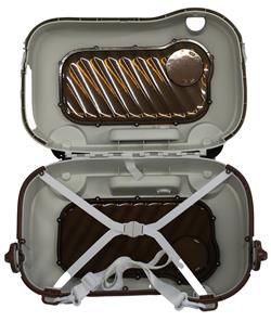 3-in-1 lasten 'ride-on' -matkalaukku , valkoinen/ruskea-3