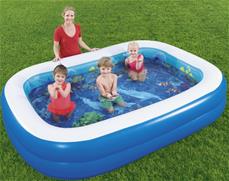 3D vedenalainen seikkailuallas 262x175x51 cm