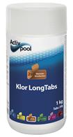 ActivPool Chlorine LongTabs 20g 1kg, klooritabletit