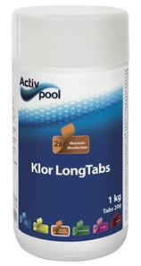 ActivPool Chlorine LongTabs 20g 1kg, klooritabletit