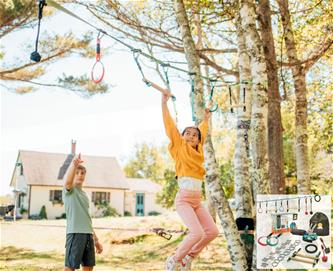 Adventure Sports Ninja Slackline XL aloituspakkaus, 12M