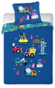 Ajoneuvot Junior vuodevaatteet 100 x 135 cm – 100 % puuvillaa