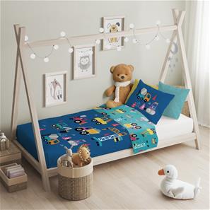 Ajoneuvot Junior vuodevaatteet 100 x 135 cm – 100 % puuvillaa-2