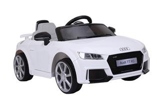 Audi TT RS Sähköauto lapsille 12V, valkoinen-11