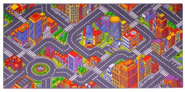 Autoleikkimatto Big City 95 x 200 cm