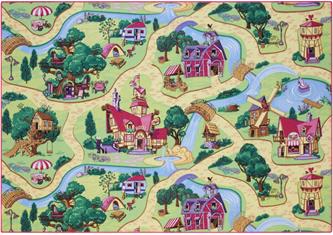 Autoleikkimatto Candy Town 140 x 200 cm