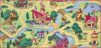 Autoleikkimatto Candy Town 95 x 200 cm