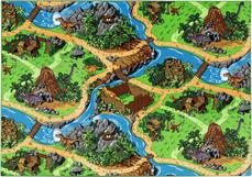 Autoleikkimatto ''Dino World'' 140 x 200 cm