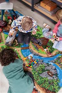 Autoleikkimatto ''Dino World'' 95 x 133 cm-3