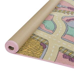 Autoleikkimatto "Playtime" Vaaleanpunainen 140 x 200 cm-3