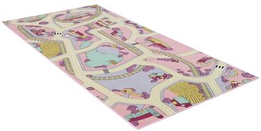 Autoleikkimatto "Playtime" - Vaaleanpunainen 95 x 200 cm-2