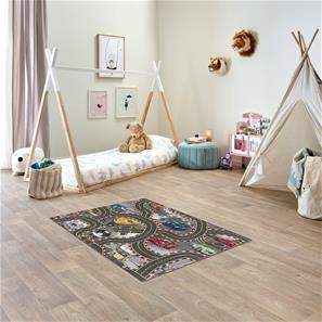 Autoleikkimatto ''Racers'' 95 x 133 cm, Antrasiitti-2