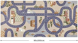 Autoleikkimatto "Scanroad Desert" 95 x 200 cm-2