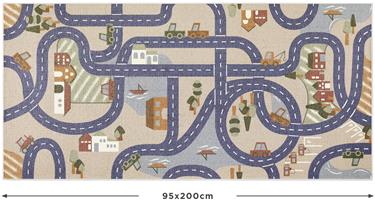 Autoleikkimatto "Scanroad Desert" 95 x 200 cm-2