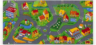 Autoleikkimatto Village Life 95 x 200 cm