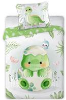 Baby Dino Junior vuodevaatteet 100x135 cm - 100 prosenttia puuvillaa.