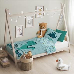 Baby Dino Rawr Junior vuodevaatteet 100x135 cm - 100 % puuvillaa-3