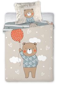 Baby Happy Bear Junior vuodevaatteet 100 x 135 cm - 100 % puuvillaa