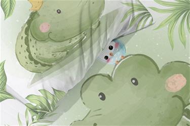 Baby Krokotiili Junior vuodevaatteet 100x135 cm - 100 % puuvillaa-4