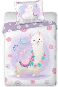 Baby Lama Junior vuodevaatteet 100x135 cm - 100 prosenttia puuvillaa.