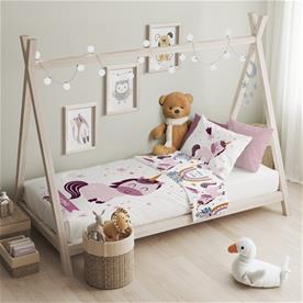 Baby Taika Yksisarvinen Junior vuodevaatteet 100 x 135 cm - 100 % puuvillaa-3