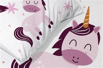 Baby Taika Yksisarvinen Junior vuodevaatteet 100 x 135 cm - 100 % puuvillaa-4