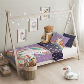 Baby Yksisarvinen Junior vuodevaatteet 100x135 cm - 100 % puuvillaa-3