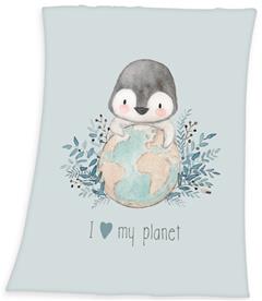 Babybest Pingviini fleecehuopa 75 x 100 cm