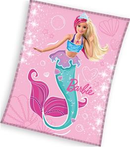 Barbie Coral fleecehuopa 130 x 170 cm