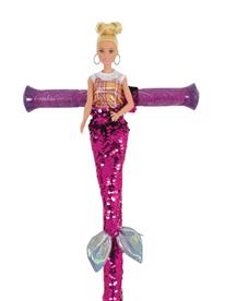 Barbie Merenneito paljetit ja glitter lasten potkulauta-12