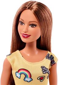 Barbie-nukke keltainen mekko-3