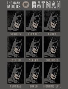 Batman Moods fleecehuopa 130 x 170 cm