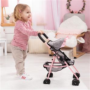 Bayer Design Buggy Nukenrattaat, harmaa/vaaleanpunainen-2