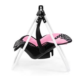 Bayer Design Buggy nukenrattaat Mega Set, musta/vaaleanpunainen-8