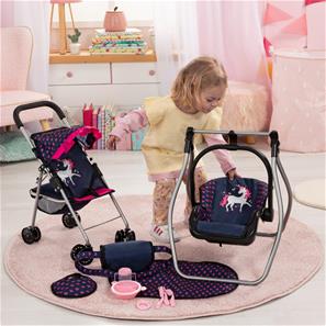 Bayer Design Buggy nukenrattaat Mega Set, tummansininen-16