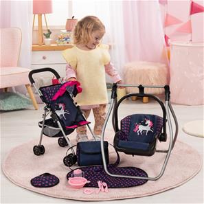 Bayer Design Buggy nukenrattaat Mega Set, tummansininen-2