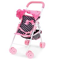 Bayer Design Buggy Nukenrattaat, vaaleanpunaiset sydämet