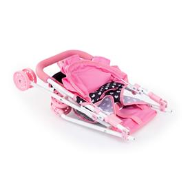 Bayer Design Buggy Nukke sateenvarjorattaat, vaaleanpunaiset sydämet-5