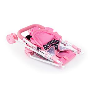 Bayer Design Buggy Nukke sateenvarjorattaat, vaaleanpunaiset sydämet-5