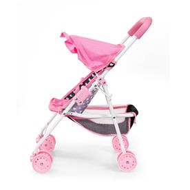 Bayer Design Buggy Nukke sateenvarjorattaat, vaaleanpunaiset sydämet-8