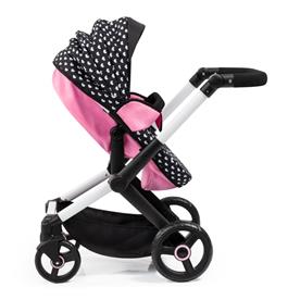 Bayer Design Combi nukenvaunut XEO deluxe, musta/vaaleanpunainen-8