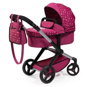 Bayer Design Combi Nukenvaunut XEO deluxe Set, tummanpinkki-4