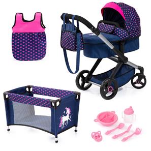 Bayer Design Combi Nukenvaunut XEO deluxe Set, tummansininen
