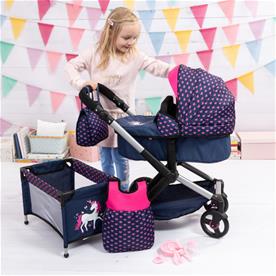 Bayer Design Combi Nukenvaunut XEO deluxe Set, tummansininen-4