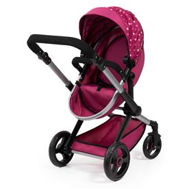 Bayer Design Combi Nukenvaunut XEO, tummanpinkki-13