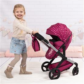Bayer Design Combi Nukenvaunut XEO, tummanpinkki-2