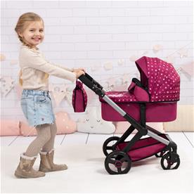 Bayer Design Combi Nukenvaunut XEO, tummanpinkki-3
