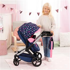 Bayer Design Combi nukenvaunut XEO, tummansininen/vaaleanpunainen-9