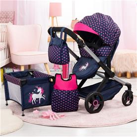 Bayer Design Combi nukkevaunut XEO deluxe Set, sydämet-11